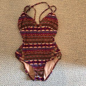 Tribal print one piece